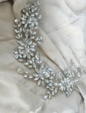 Handmade bridal crown - hand jeweled crown for elegant glamorous, classic, beautiful, simple bride