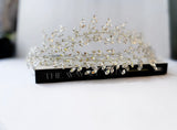 Bridal tiara - hand jeweled tiara for elegant glamorous, classic, beautiful, simple bride